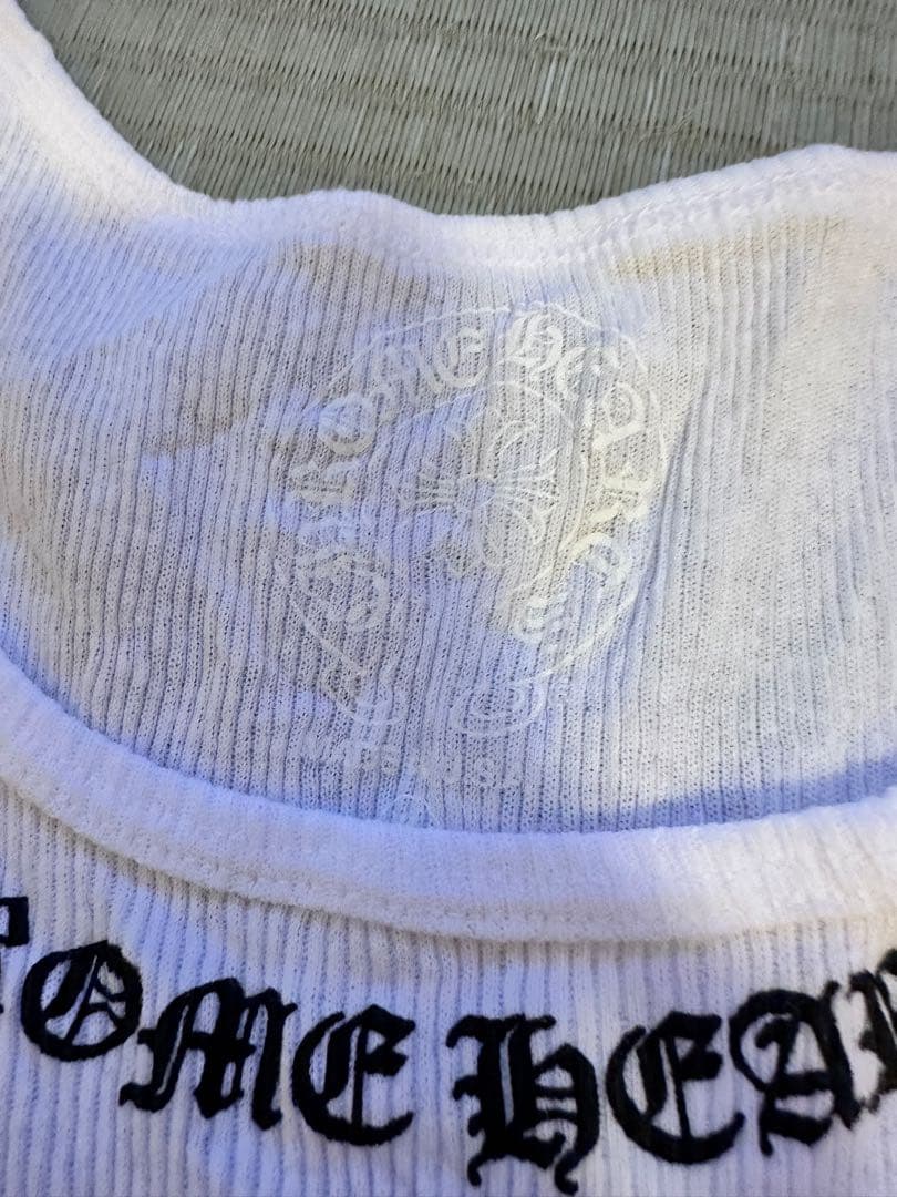 CHROME HEARTS ホワイトリブタンクトップXL 男女兼用