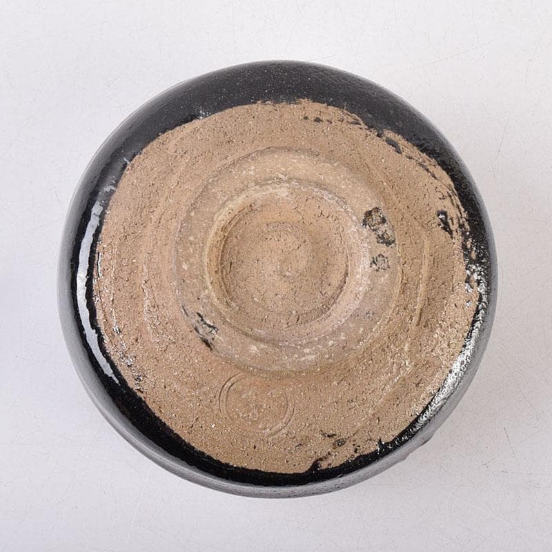 茶道具　楽吉左衛門作　黒楽茶碗　時代箱　V　R8890