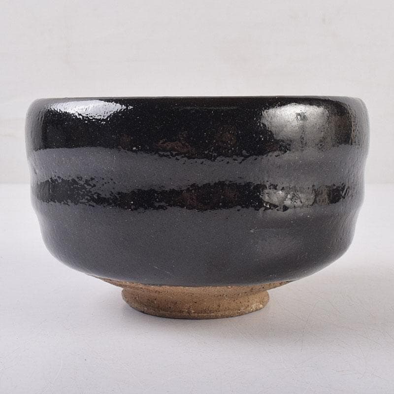 茶道具　楽吉左衛門作　黒楽茶碗　時代箱　V　R8890