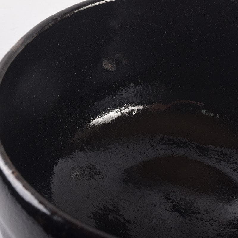 茶道具　楽吉左衛門作　黒楽茶碗　時代箱　V　R8890