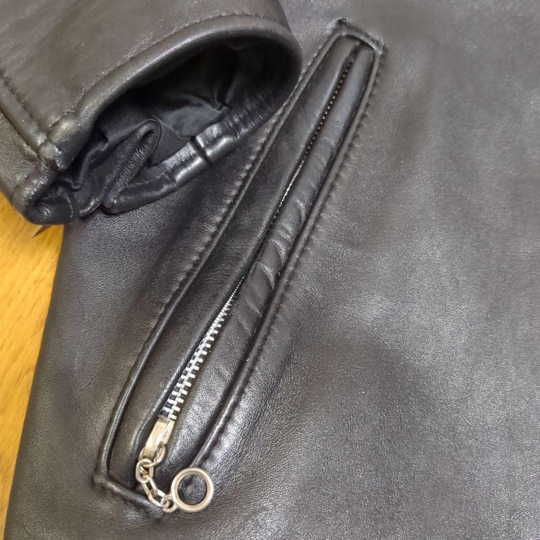 Schott 641シングルライダース ブラック レザー 40