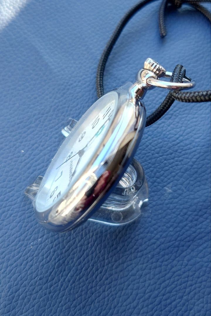 【電池交換済・稼働中】いすみ鉄道 懐中時計 鉄道時計 天賞堂製 キハ52刻印あり