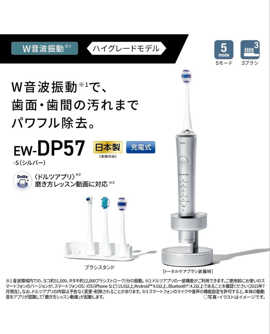 【新品未開封】Panasonic ドルツ シルバー EW-DP57-S