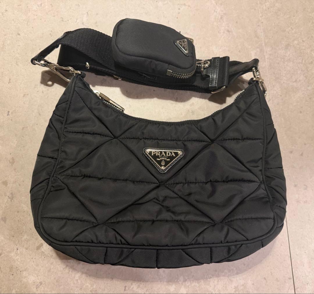 正規品　美品【PRADA】パデッドナイロン ショルダーバッグ