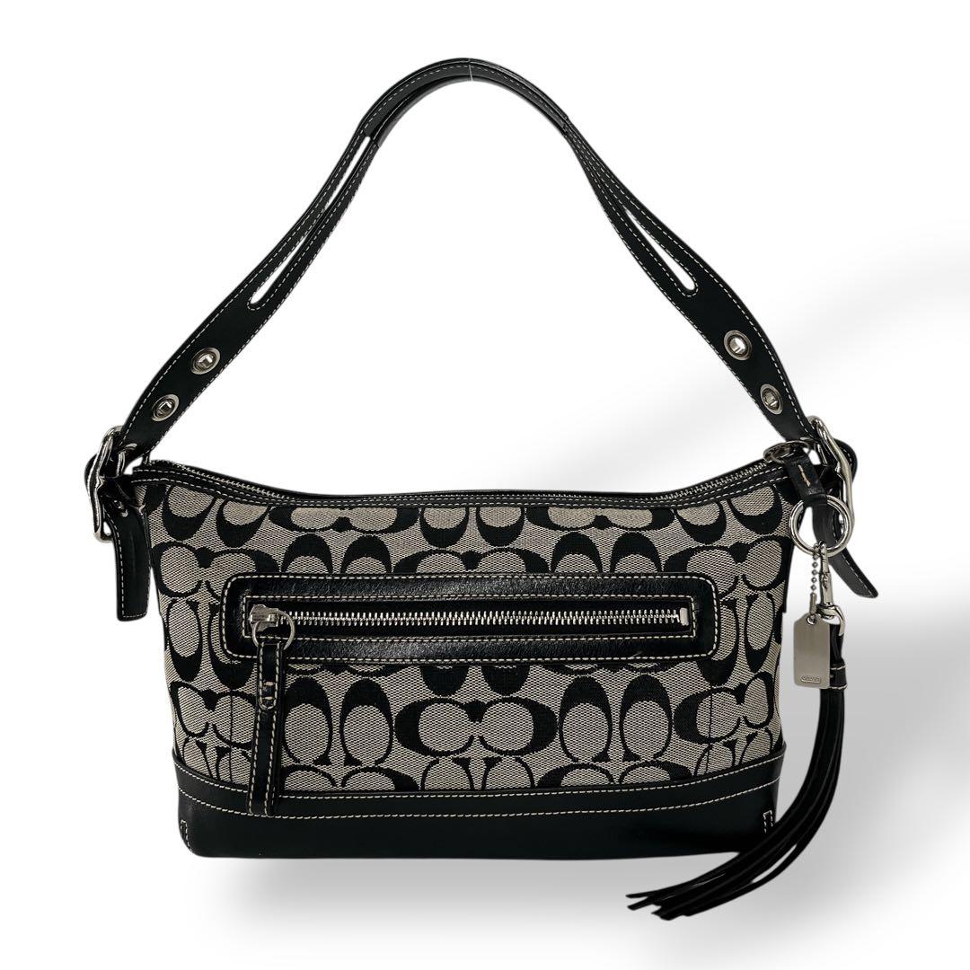 バッグ Y2K COACH Signature Tassel Shoulder Bag