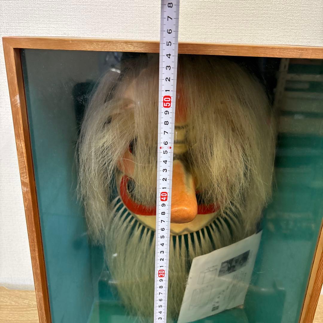 9代目　石井宗暎作　神楽面 荒神　木製