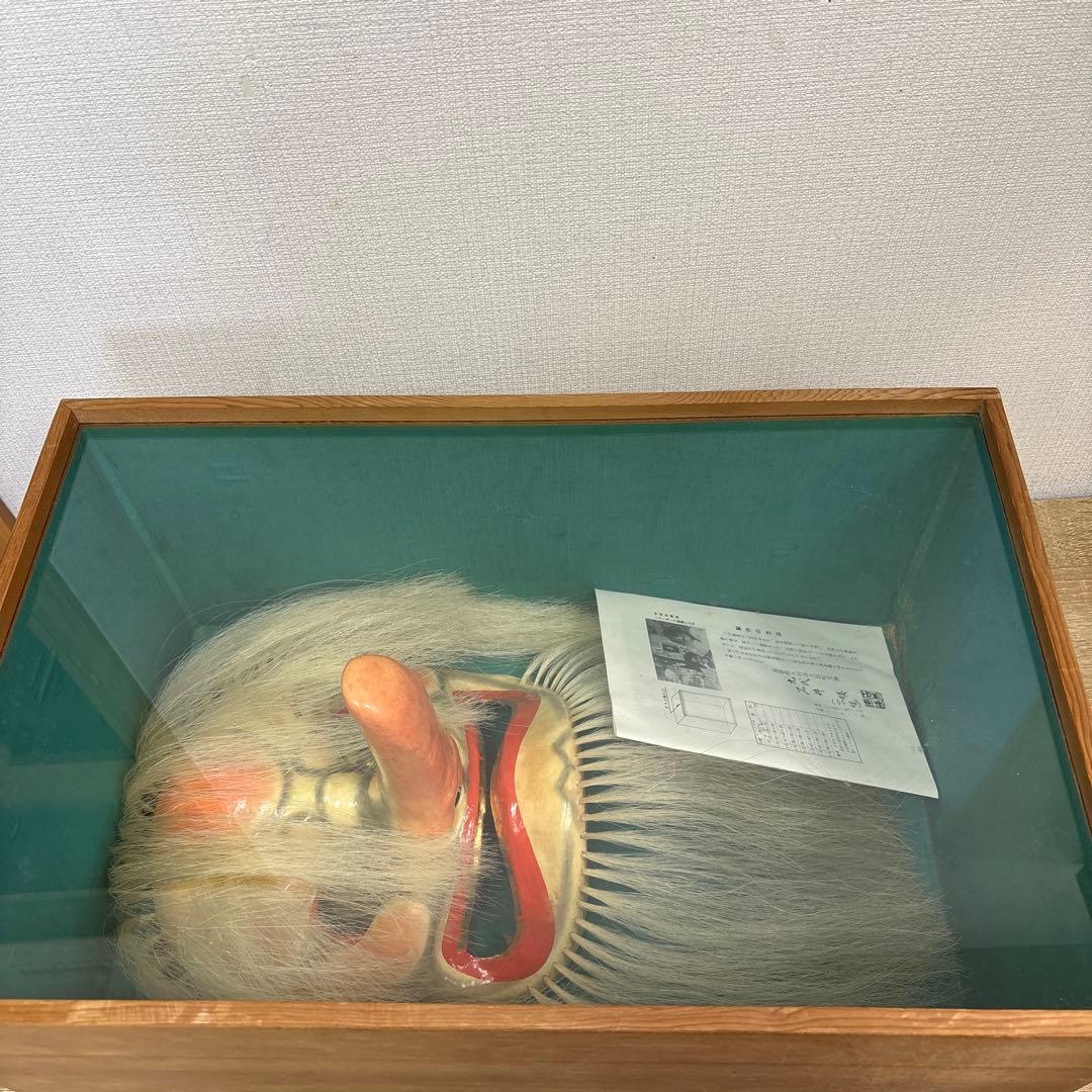 9代目　石井宗暎作　神楽面 荒神　木製