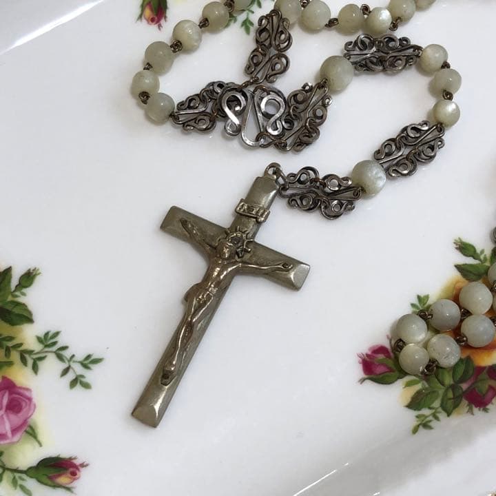 聖品 十字架 アンティーク ヴィンテージ イエスキリスト クリスマス ロザリオ