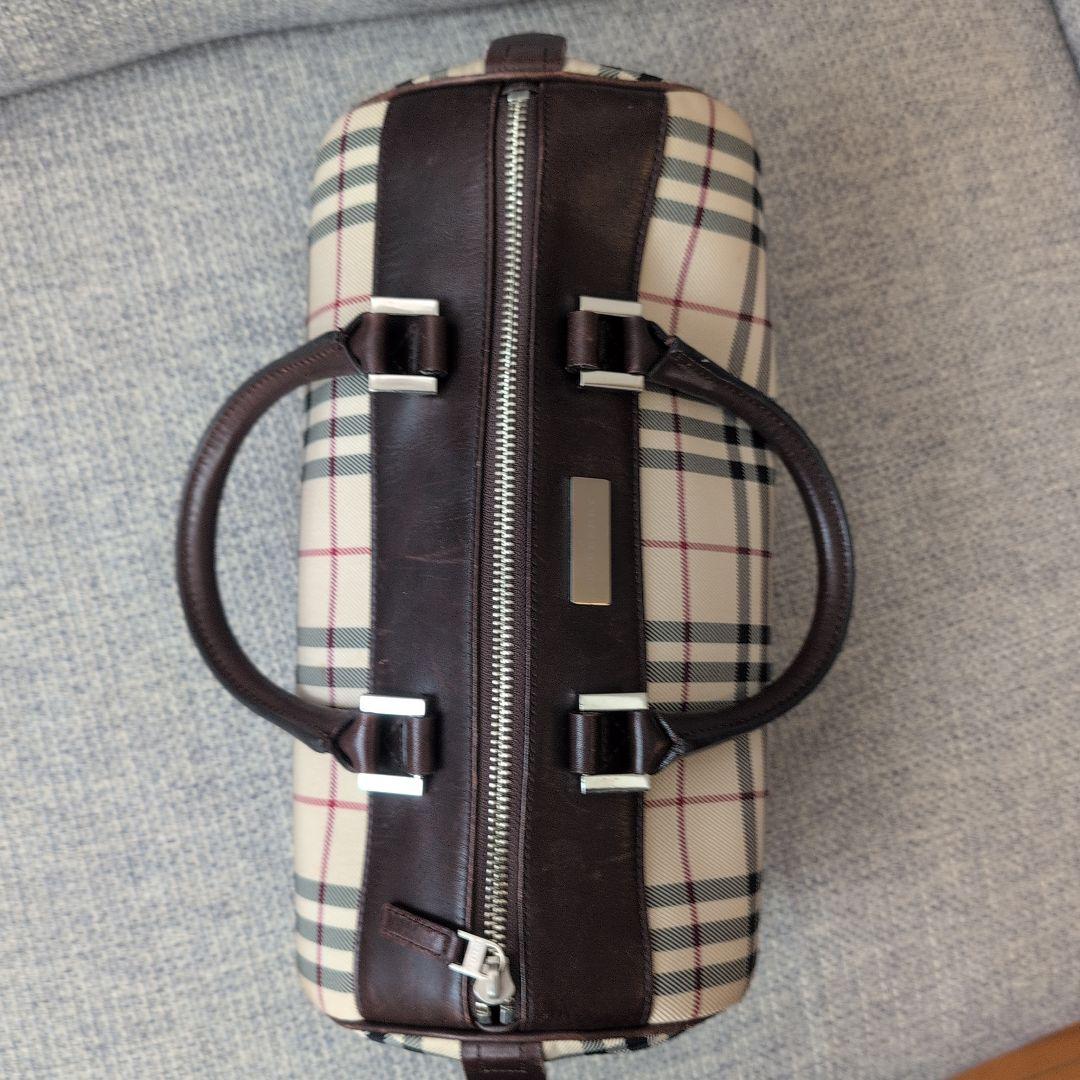 Burberry ノバチェック柄 ハンドバッグ 横幅30cm ミニボストンバッグ