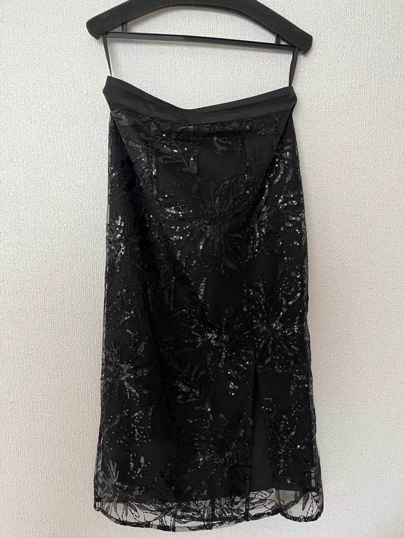 Leja シアーパフスリーブ パーティードレス