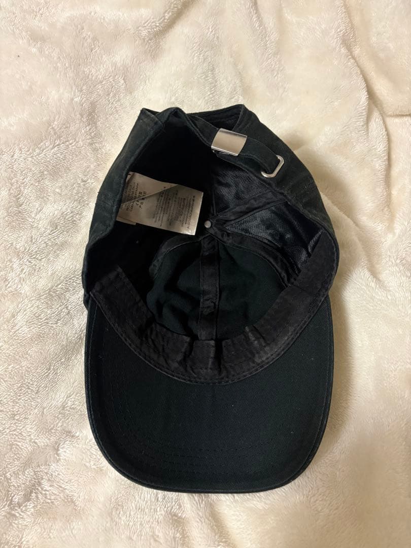 BALENCIAGA バレンシアガ 刺繍入りブラックキャップ