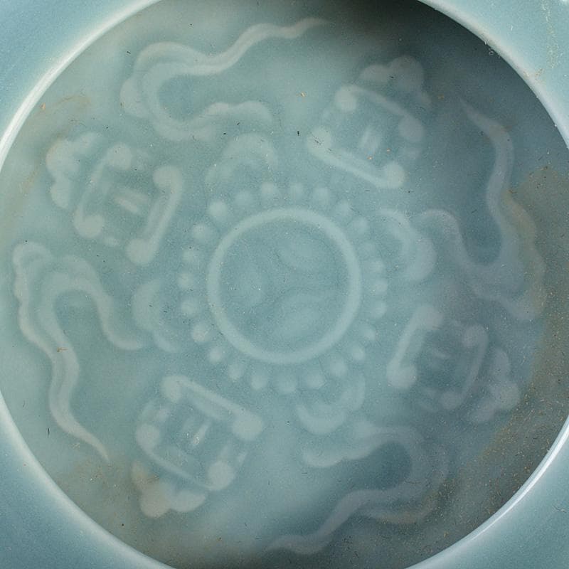 中国　大清乾隆年製　青磁　水孟　C　7294E