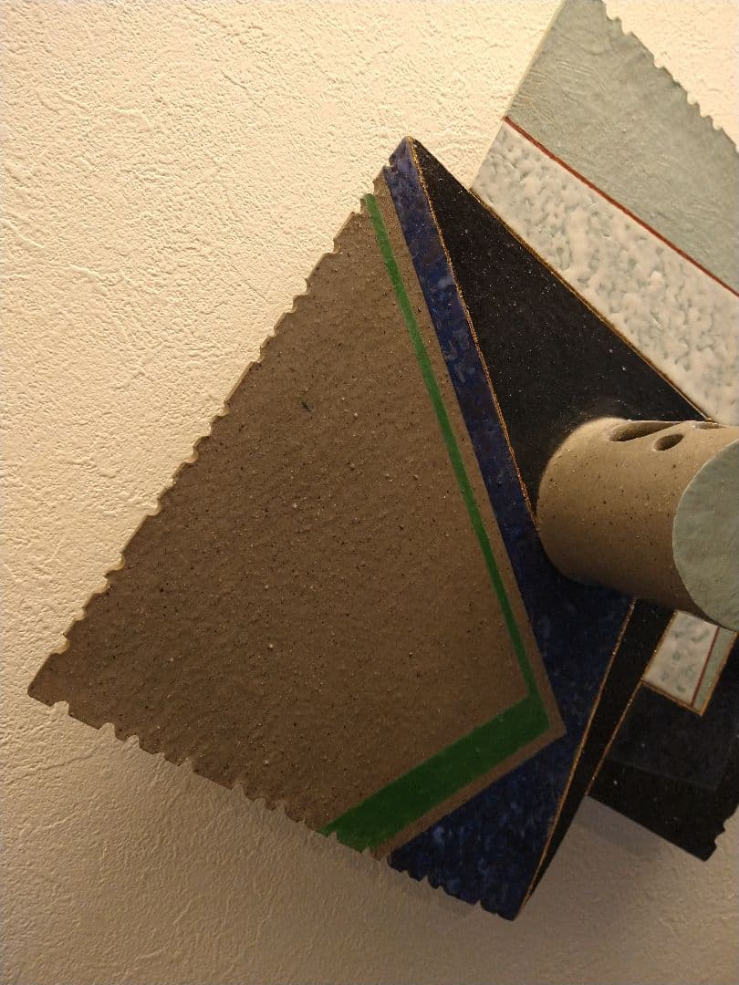 壁掛け　陶板　陶芸　インテリア　花器