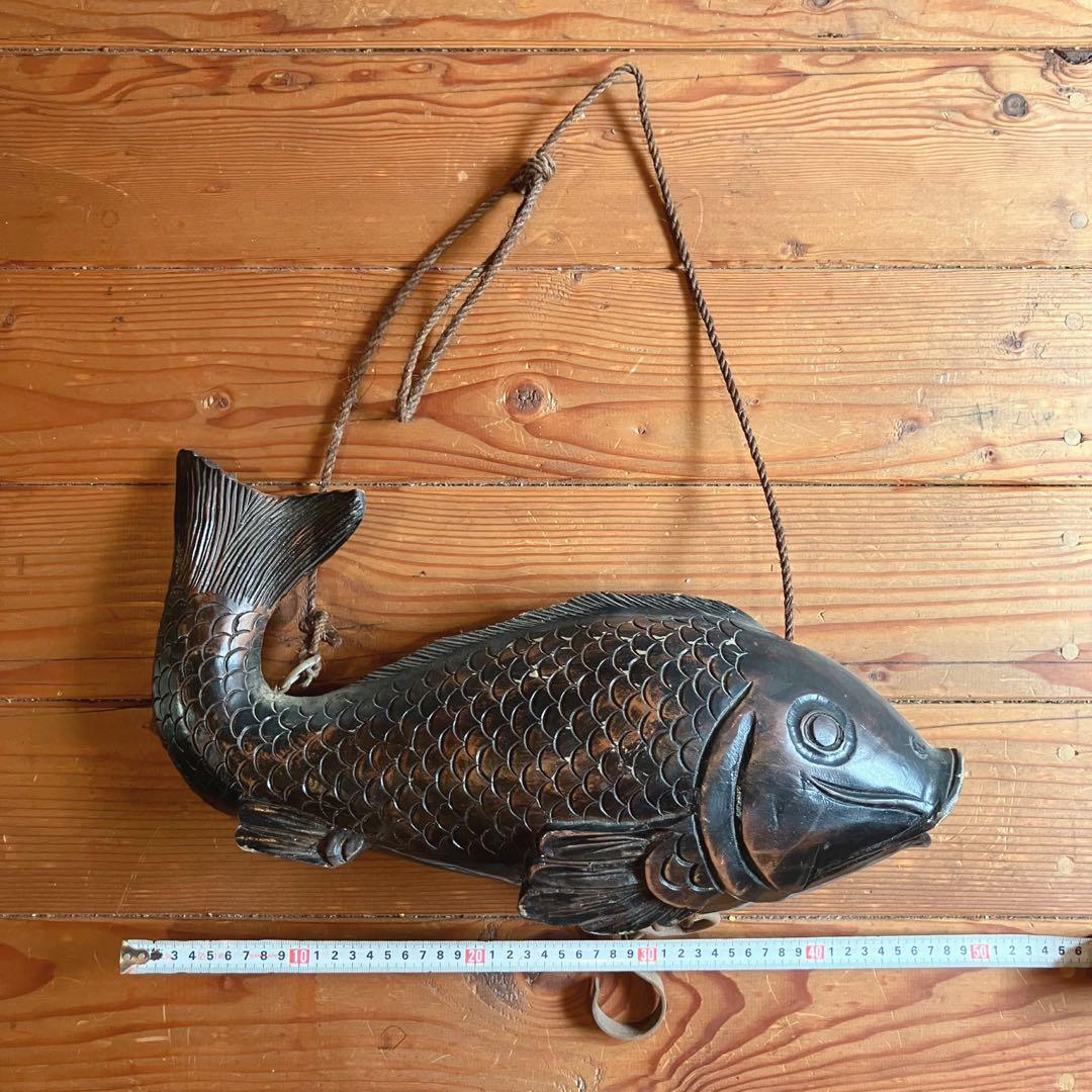 自在鉤 囲炉裏飾り 魚 鯉 骨董 工芸 和 モダン