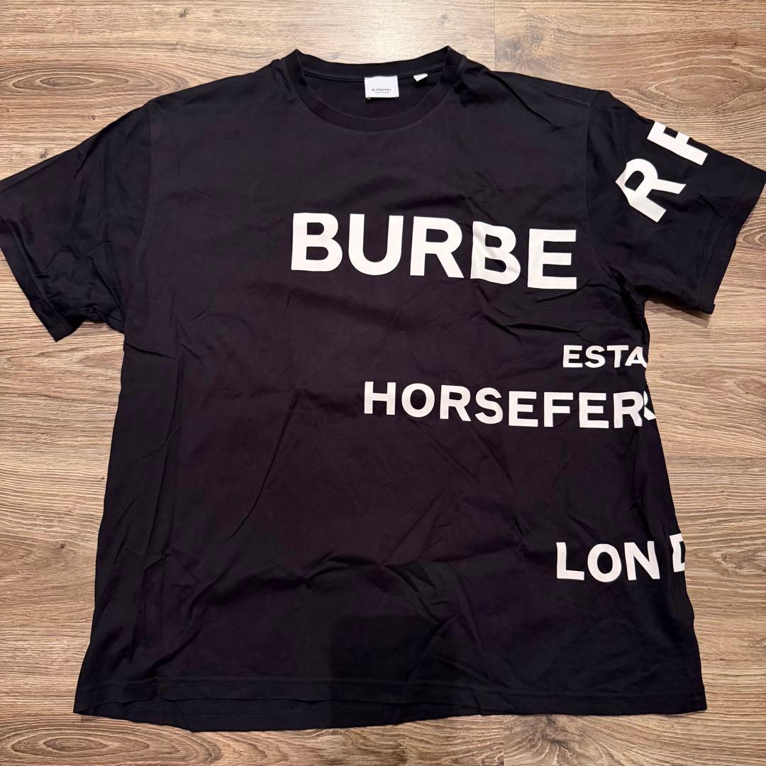 T*X様 バーバリー Tシャツ ホースフェリー XL 黒 大人気モデル