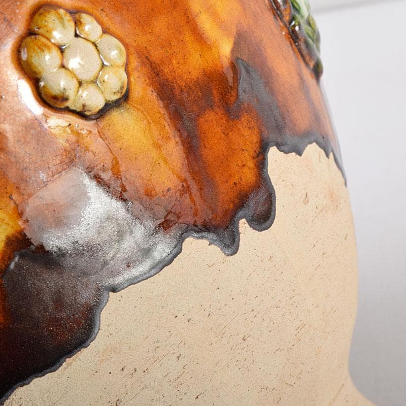 中国　唐三彩　丸壺　C　R8655H