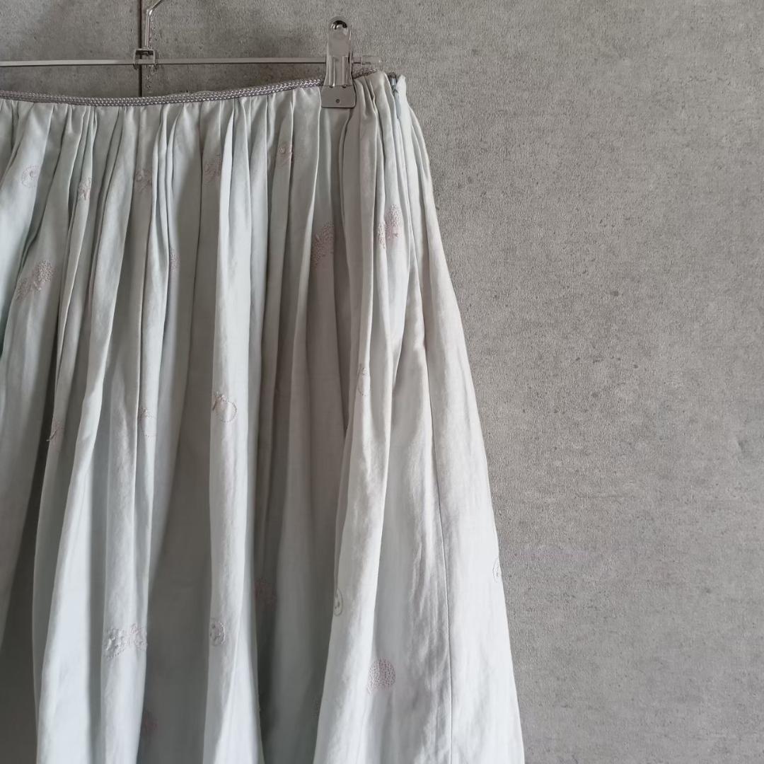 MinaPerhonen ミナペルホネン　スカート　刺繍　蝶　日本製　X1700