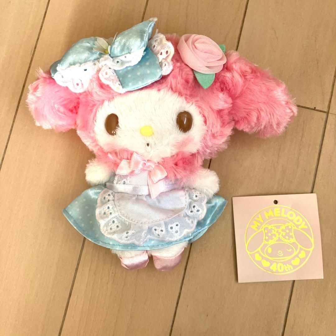 マイメロディ　ローズラビリンス マスコット40周年　マイメロぬいぐるみ