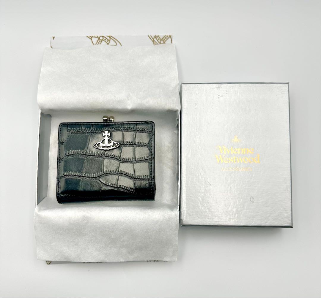 【新品✦希少】Vivienne Westwood 二つ折り財布 ミニ財布 黒