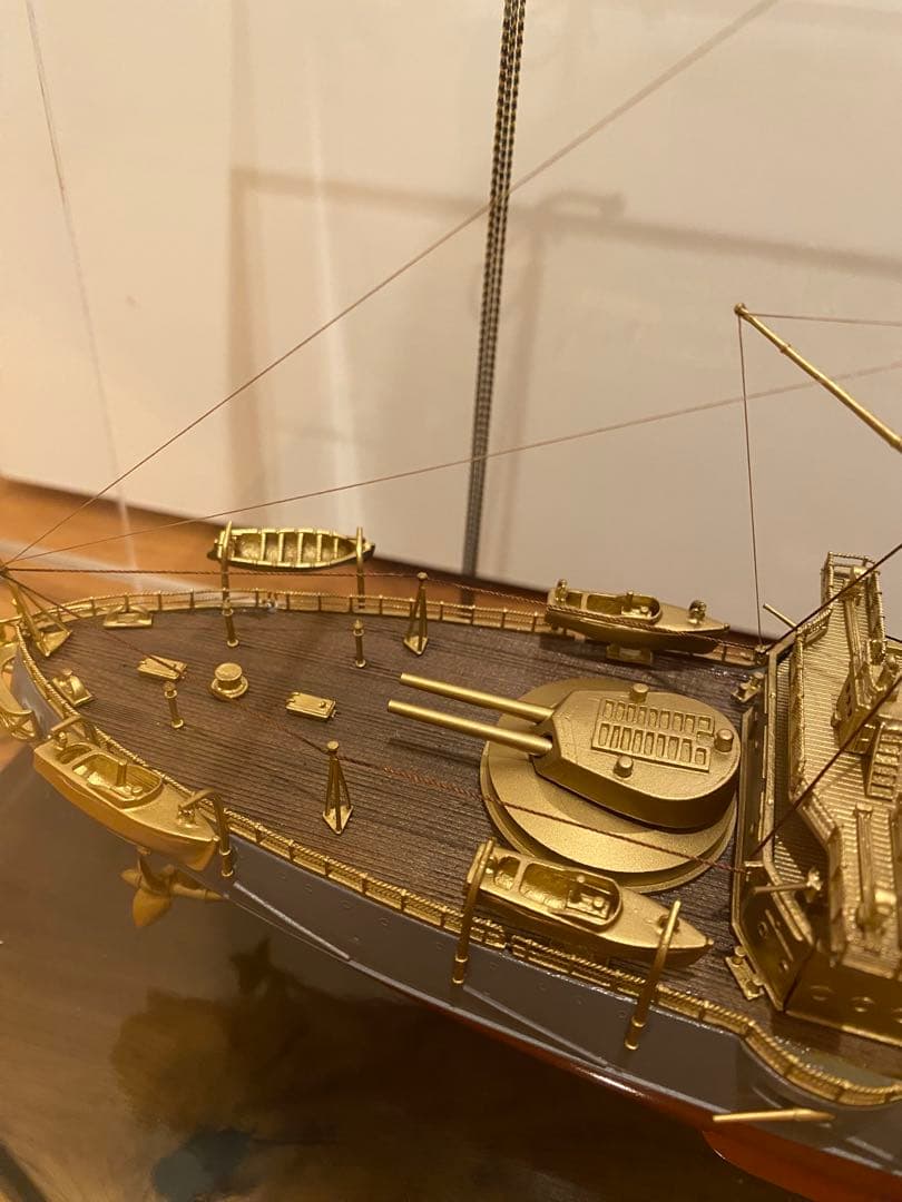 軍艦三笠　金属模型　完成品　1/300