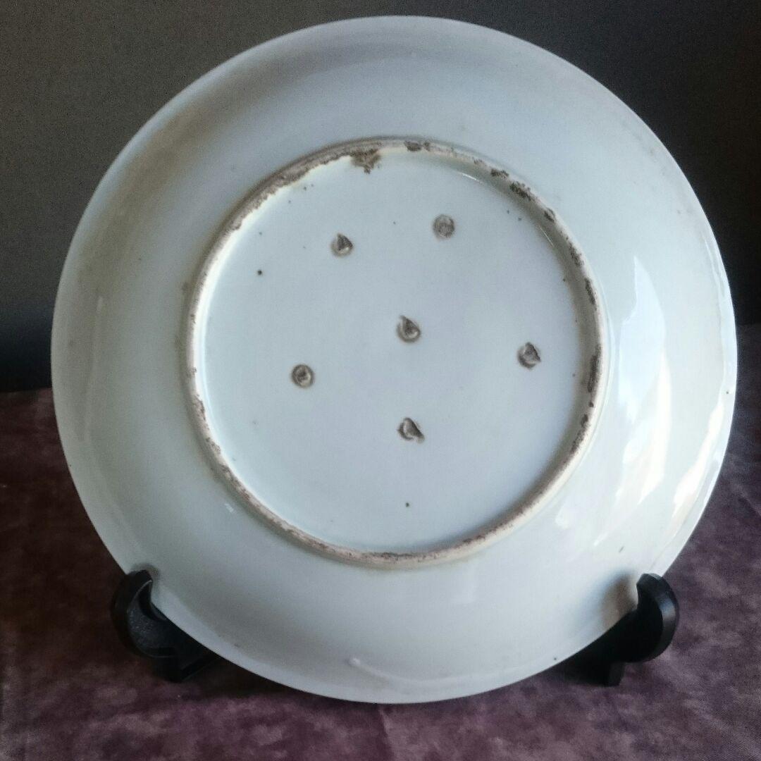 雲竜文 染め付け 皿 磁器 焼物