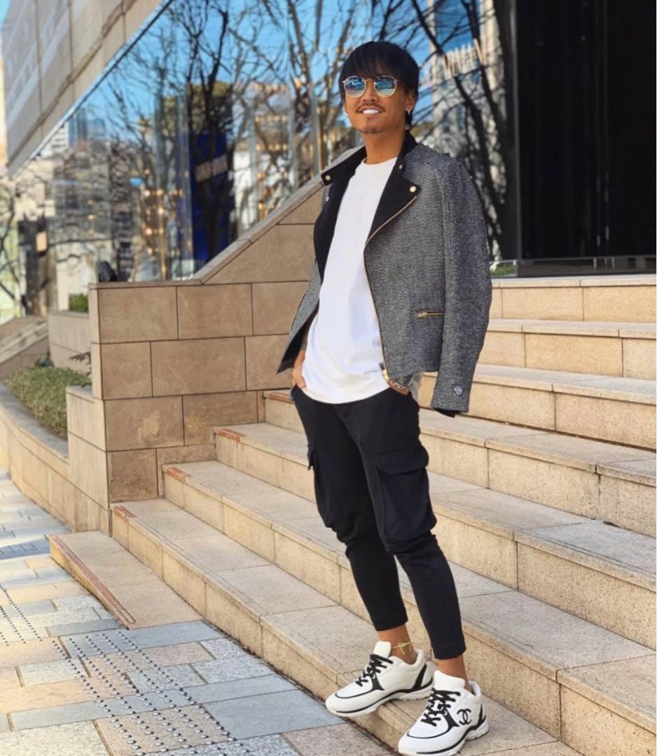 libeiro スエードサルエルスキニー　黒