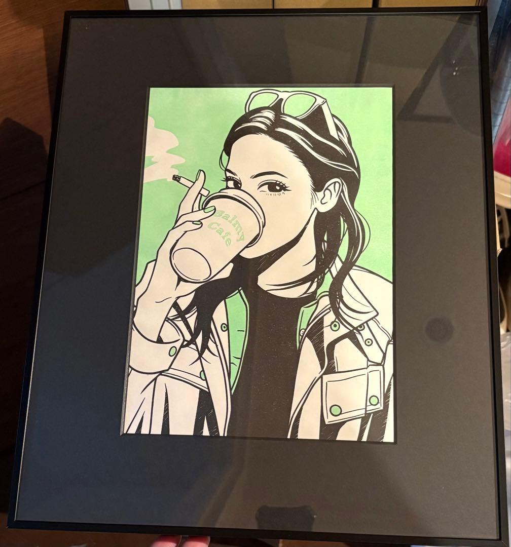 hime 正規品プリントイラスト 額装済【極美品】