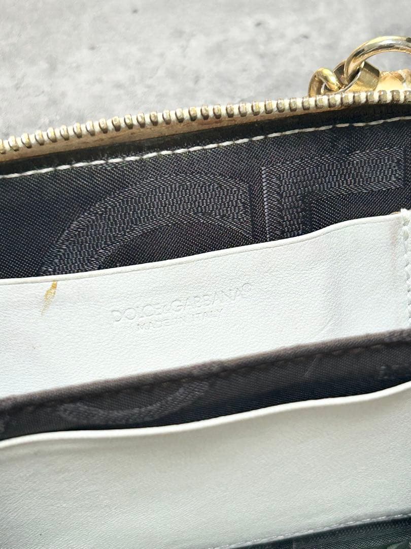 ドルチェ＆ガッバーナ パイソン チェーン付ウォレット 蛇革 ケース DG