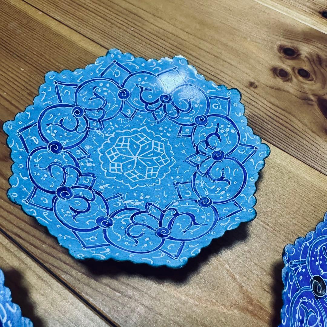 ペルシャ　エナメル皿 アクセサリートレイ エスニック　皿