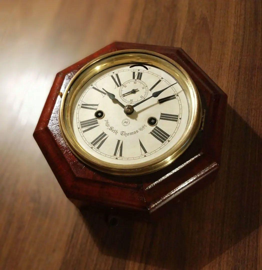 柱時計　船時計　整備済み　セストーマス　アンティーク　昭和レトロ　精工舎