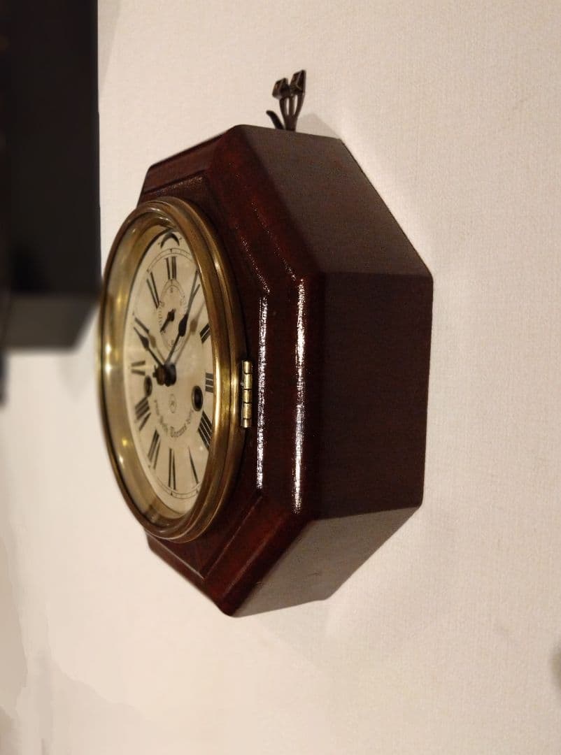 柱時計　船時計　整備済み　セストーマス　アンティーク　昭和レトロ　精工舎