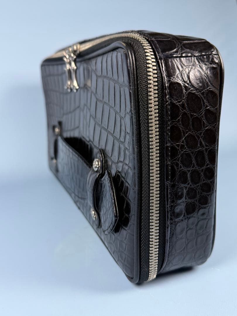 FUNNY製ポロサスクロコクラッチ ビジネスバッグ一点物