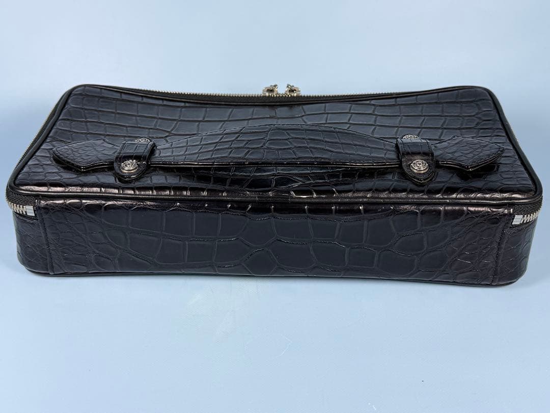 FUNNY製ポロサスクロコクラッチ ビジネスバッグ一点物