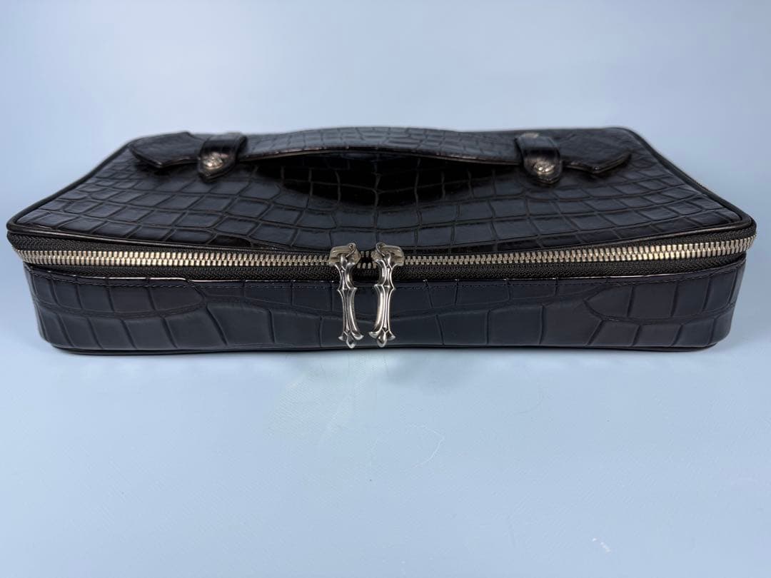 FUNNY製ポロサスクロコクラッチ ビジネスバッグ一点物