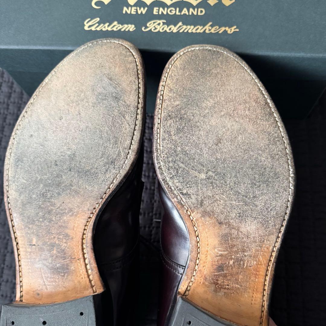 Alden　オールデン　Vチップ　コードバン　9D　バーガンディ