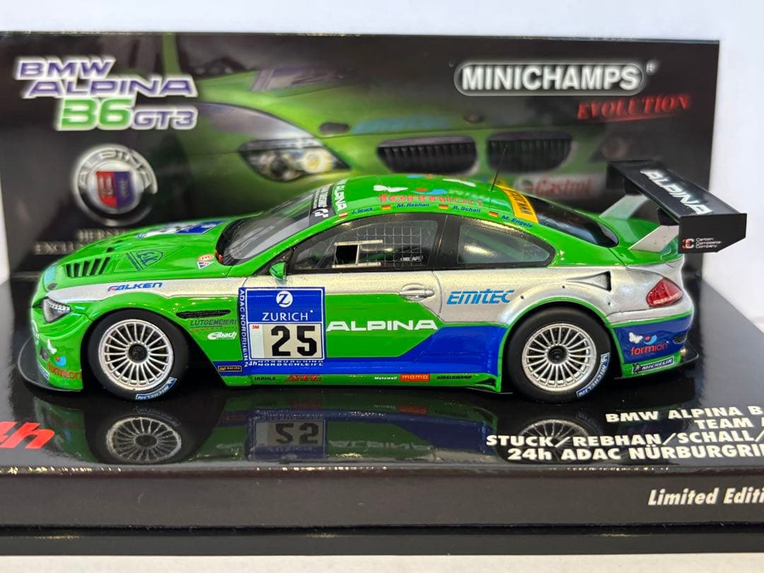 BMW Alpina B6 GT3 ニュル ‘09 ミニカー ミニチャンプス43