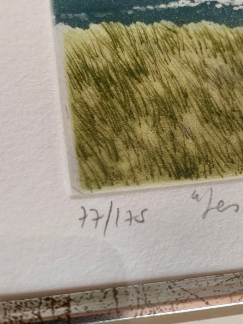 アントニーニ　浜辺　版画