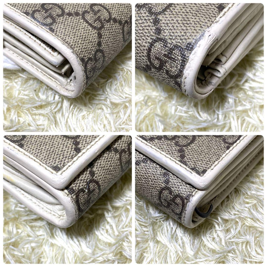 美品✨ GUCCI グッチ ホースビット 折り財布 GGスプリーム 二つ折り