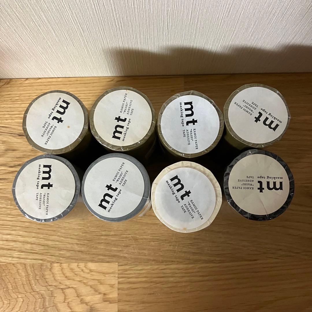 カモ井 mt CASA 100mm幅×10m巻き 金、銀、黒、白