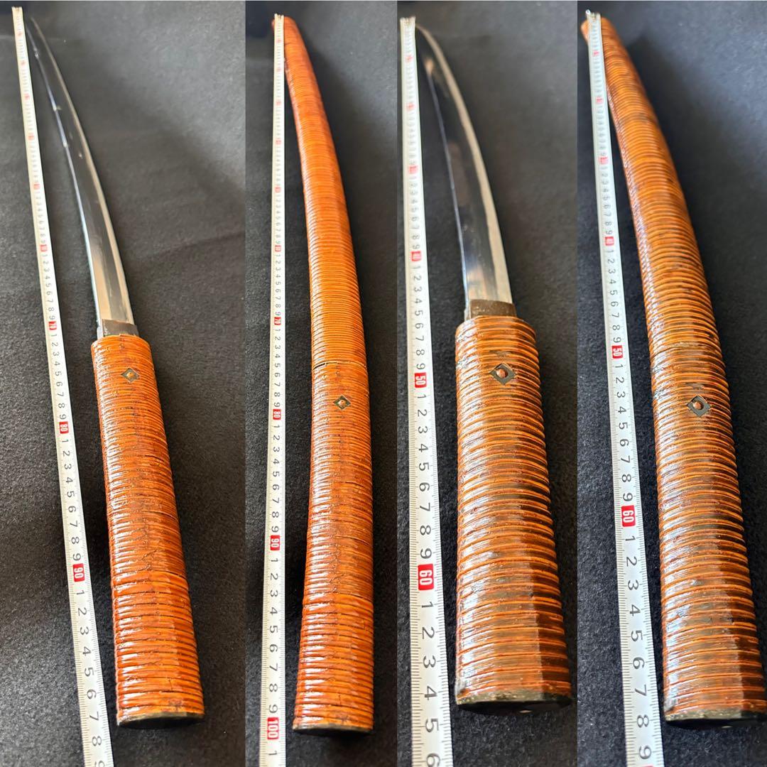 模造刀 藤巻拵 大小 二本差し 打刀 脇差 鞘付長さ68/100cm 25I7