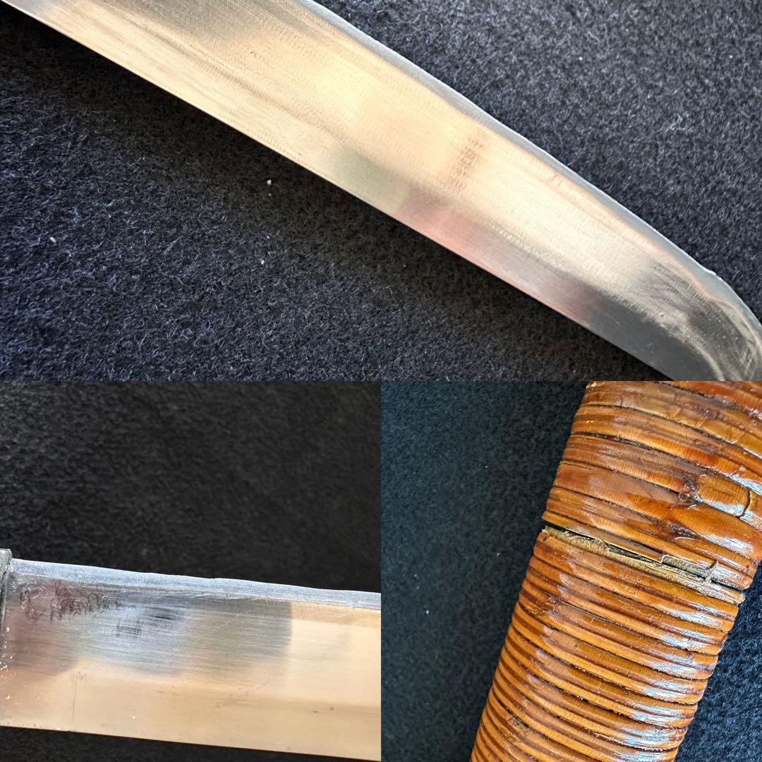 模造刀 藤巻拵 大小 二本差し 打刀 脇差 鞘付長さ68/100cm 25I7