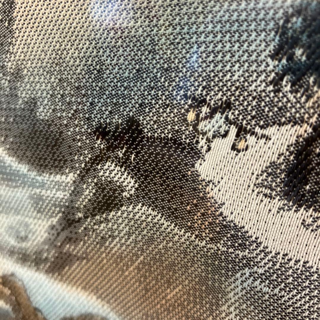 昭和レトロ 群峯千仭 刺繍画 山水図 風景画 中国画 額縁 アート 美術 芸術