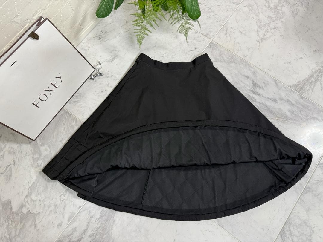 未使用★FOXEYフォクシー スカート アークティック 中綿 キルティング38