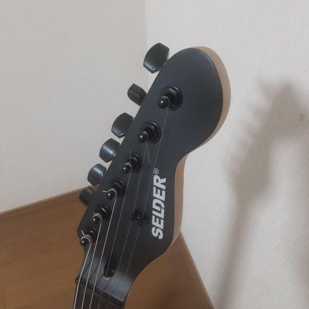 美品SELDER エレキギター マッドブラック 22フレット
