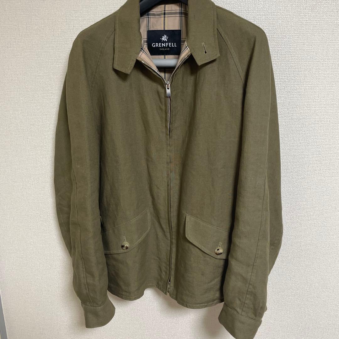 英国製　GRENFELL ゴルファー　リネン　38