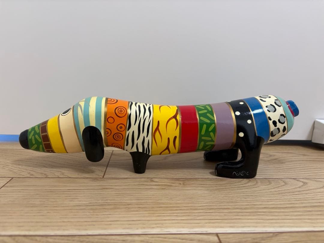 ドイツ　木製犬オブジェ　ダックス