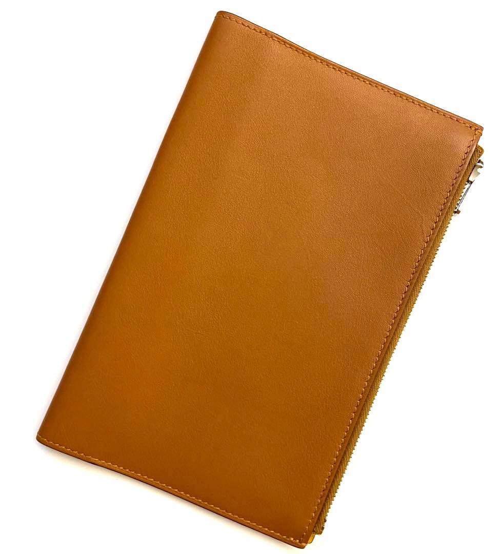 希少 美品 エルメス ノートカバー EAジップ PM ヴェルソ バイカラー 手帳