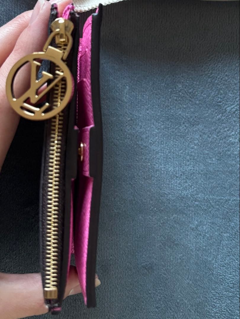 LOUIS VUITTON ポルトフォイユ・リサ 二つ折り財布 ブラウン