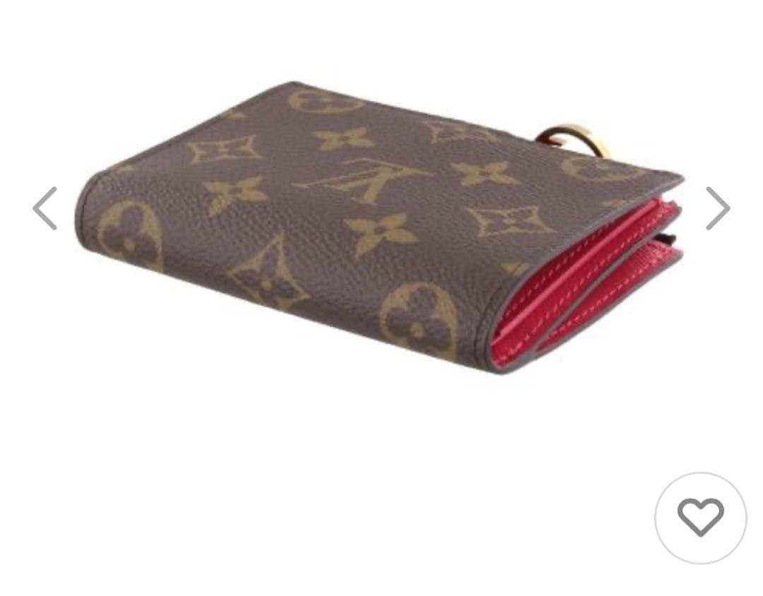 LOUIS VUITTON ポルトフォイユ・リサ 二つ折り財布 ブラウン