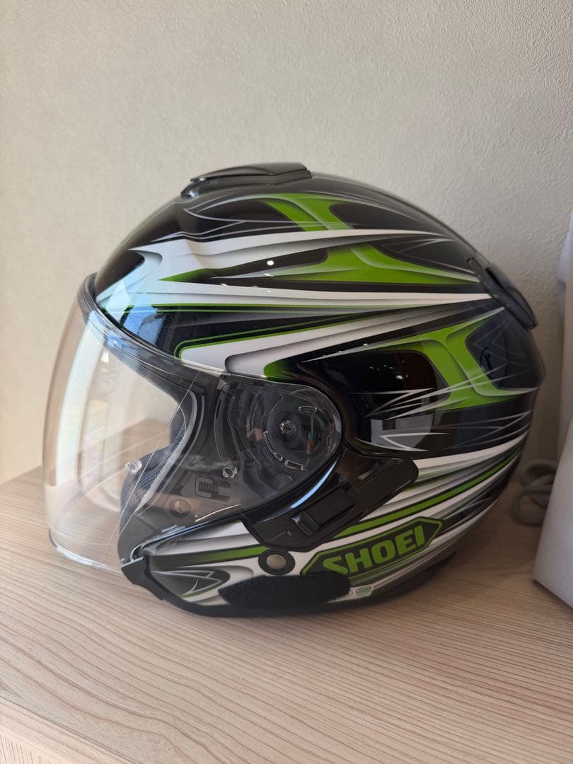 SHOEI ジェットヘルメット J-Cruise グリーンブラック